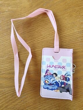 KPop Demon Hunters Huntrix Girls Lanyard w/ Card Holder & Zippered Coin Wallet
